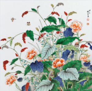 杨李英的当代艺术作品《花开如锦》